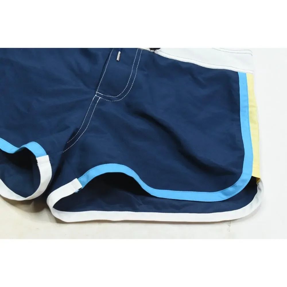 Andrew Christian Swim Shorts Mens 30 Navy Blue Drawstring 2.5